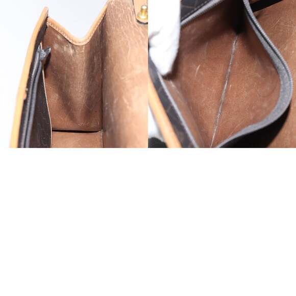 DIOR Honeycomb Canvas Hand Bag Pvc Black - Picture 12 of 12